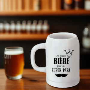 Chope de bière personnalisé