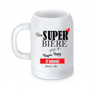 Chope de bière personnalisé PAPY