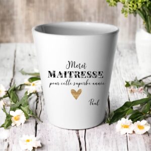Cache-Pot Personnalisé maitresse