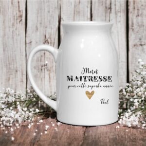 Pot à lait Maitresse personnalisé