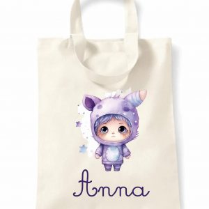 Tot Bag personnalisé bébé violet