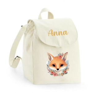 Mini sac à dos en coton organique renard