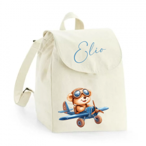 Mini sac à dos en coton organique