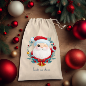 Pochon personnalisé de Noël