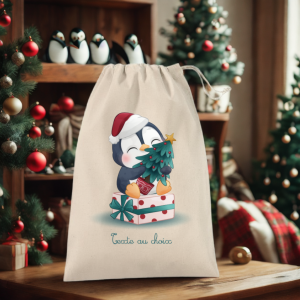Pochon personnalisé de Noël