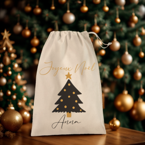 Pochon personnalisé de Noël