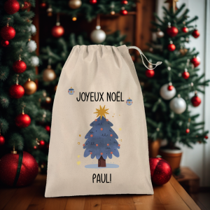 Pochon personnalisé de Noël