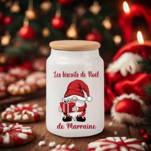 Pot à biscuit Marraine Noël