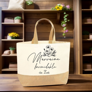 Cabas personnalisé Marraine