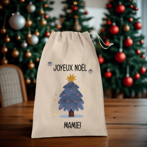 Pochon personnalisé de Noël