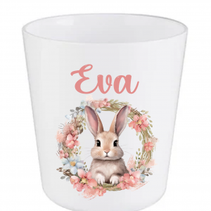 Gobelet Enfant Personnalisé 250ml Incassable - Design Lapin avec Prénom - Cadeau Idéal de Pâques