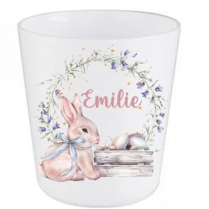 Gobelet Enfant Personnalisé 250ml Incassable - Design Lapin avec Prénom - Cadeau Idéal de Pâques