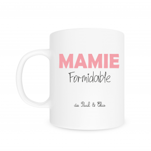 Mug personnalisé Mamie Formidable, cadeau fête des mamies, mug mamie personnalisé prénoms, cadeau grand mère original