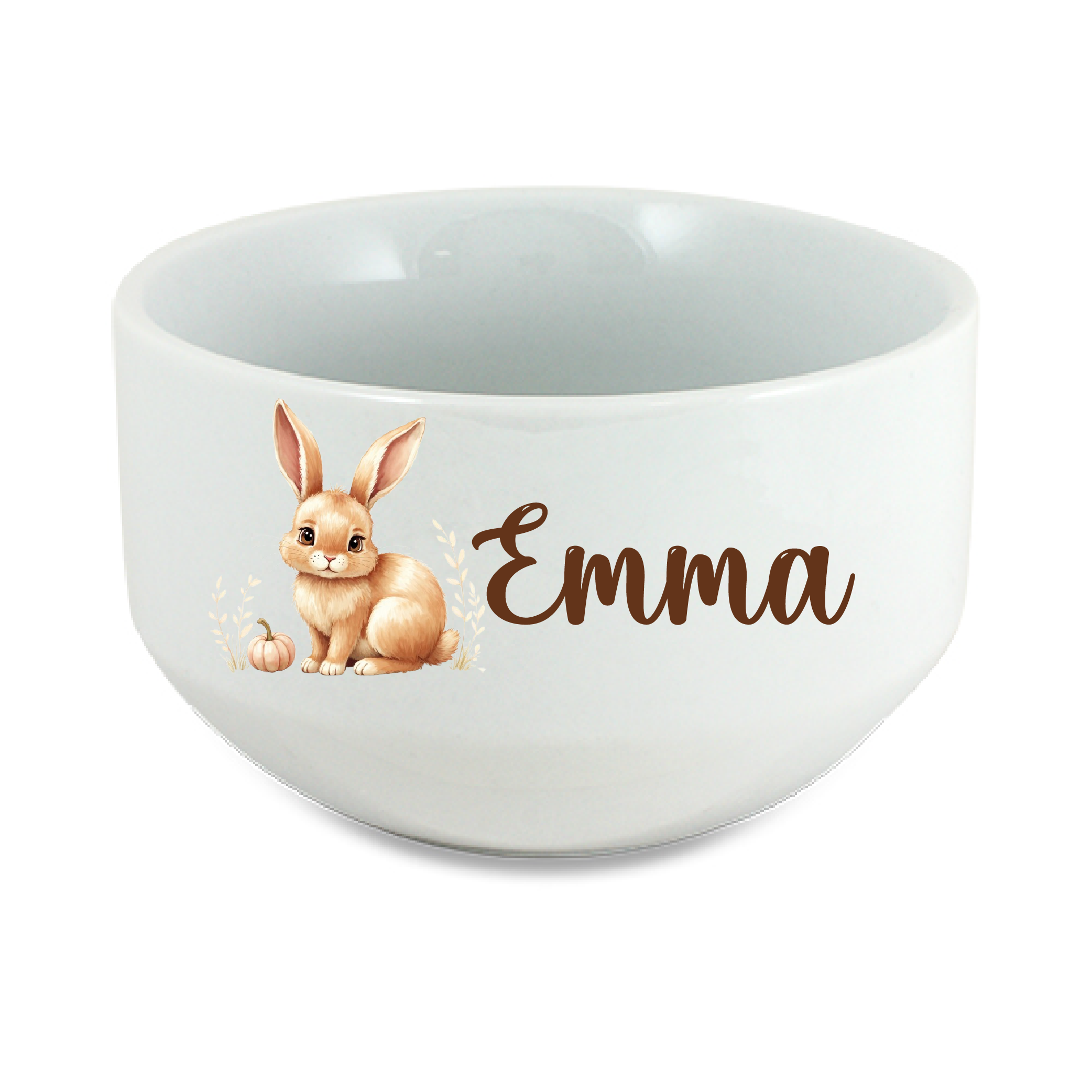 Bol personnalisé enfant lapin de Pâques avec prénom – Bol Pâques enfant – Bol céréales personnalisé – Cadeau de Pâques enfant
