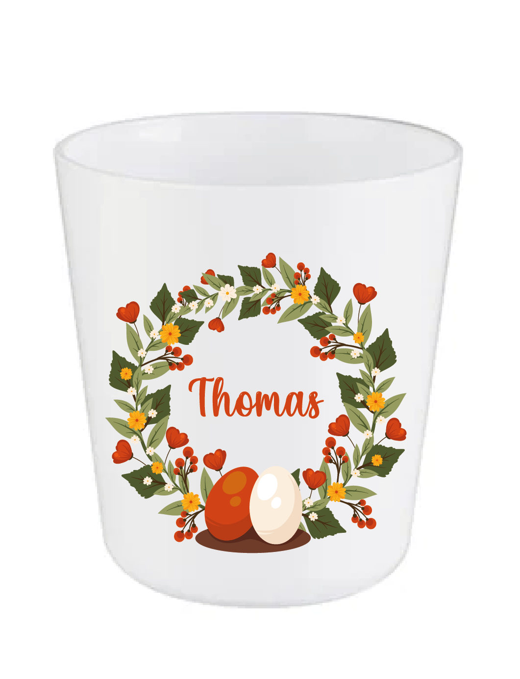Gobelet Pâques personnalisé enfant – Gobelet avec prénom – Cadeau Pâques enfant – Verre enfant incassable – Gobelet chasse aux œufs