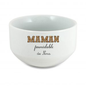 Bol maman formidable personnalisé 600 ml, cadeau fête des mères, bol maman avec prénom enfant, idée cadeau maman original
