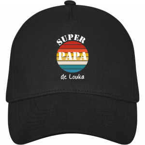 Casquette Super Papa Personnalisée – Cadeau Fête des Pères – Casquette Homme Vintage avec Prénom – Idée Cadeau Papa Original