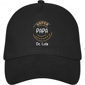 Casquette Super Papa Personnalisée Élégante – Cadeau Fête des Pères – Casquette Homme avec Prénom – Idée Cadeau Papa Original