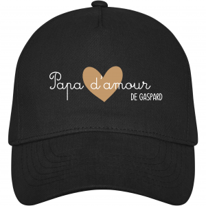 Casquette Papa d’Amour Personnalisée Prénom – Cadeau Fête des Pères – Casquette Homme avec Prénom Enfant – Idée Cadeau Papa