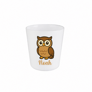 Gobelet enfant personnalisé prénom chouette, gobelet incassable enfant, verre enfant personnalisé hibou, gobelet école maternelle, cadeau