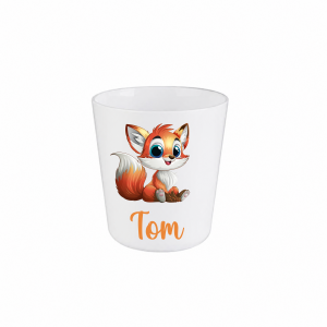 Gobelet enfant personnalisé prénom renard mignon, gobelet incassable enfant, verre enfant personnalisé, gobelet école maternelle, cadeau